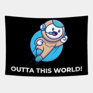 Outta This World Space Funny Tapestry