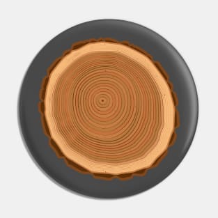 Tree Rings Nature Pin