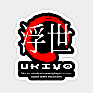 Ukiyo meaning Japanese kanji words character symbol 176 Magnet