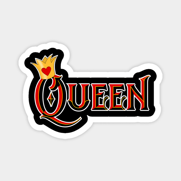 Queen of Hearts Magnet by EnchantedTikiTees