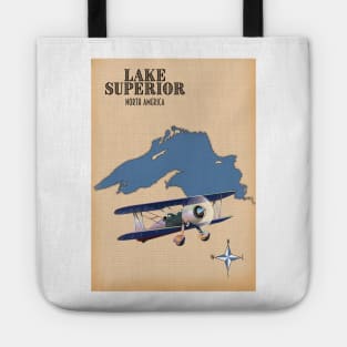 Lake Superior North America map Tote