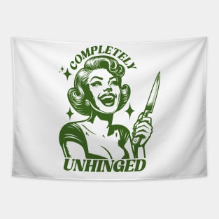 Completely Unhinged Retro Unhinged Girl Tapestry