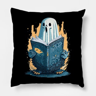 Ghost Reading Book Pillow