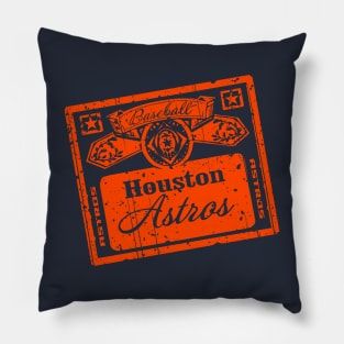 Vintage Astros Beer Pillow