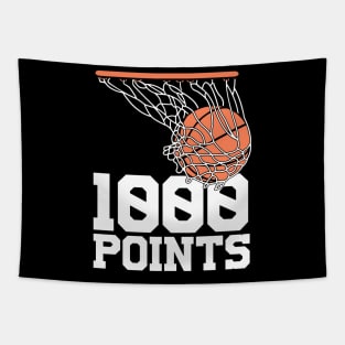 1000 Points Basketball Scorer High School Basketball Player Tapestry