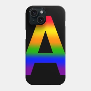 Rainbow Letter A Phone Case