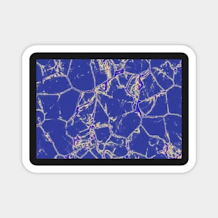 Blue Marble Pattern Magnet