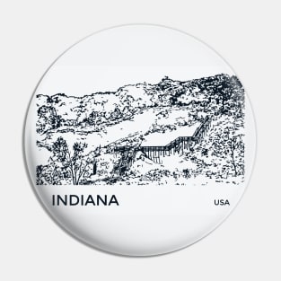 Indiana USA Pin