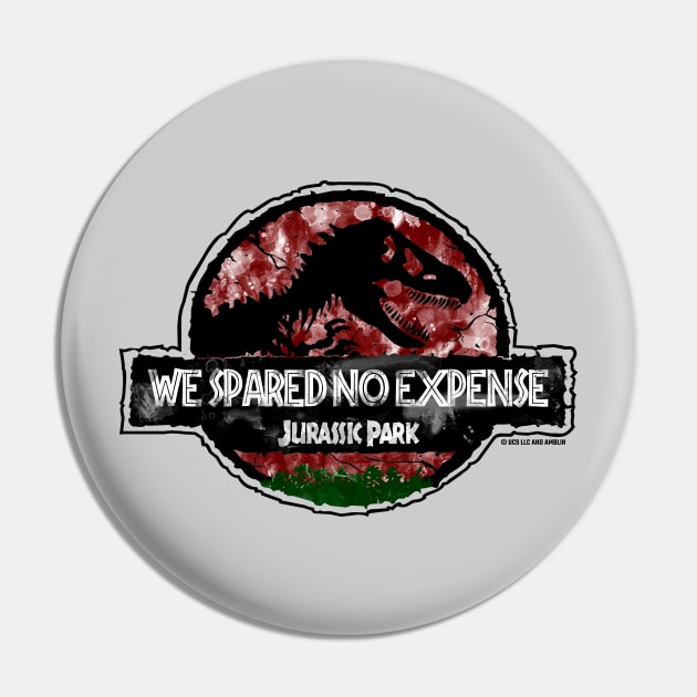 Spared No Expense - John Hammond Jurassic Quote Pin by Jurassic Merch