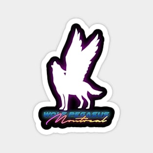 Wolf Pegasus Montreal (White) Magnet