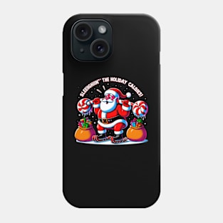 Sleighing' the Holiday Calories Funny  santa Phone Case