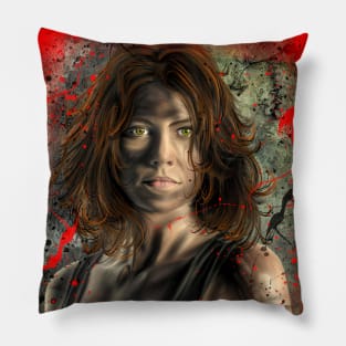 Maggie Green RED Pillow