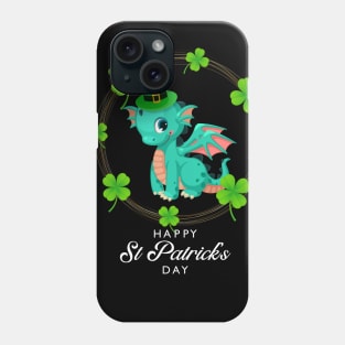 Happy St Patrick's Day Cool Dragon Irish Shamrock Gift Phone Case