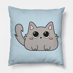 Cute gray kitten Pillow