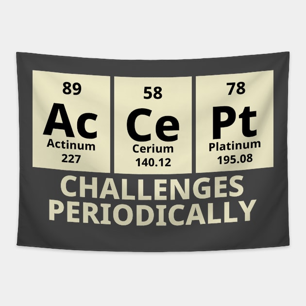 Accept Challenges Periodically Tapestry by Texevod