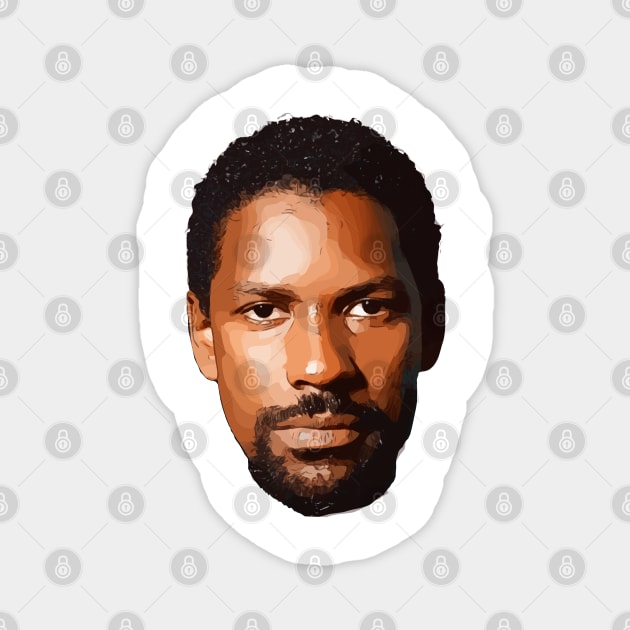 Young Denzel Washington Vector Art Magnet by Playful Creatives