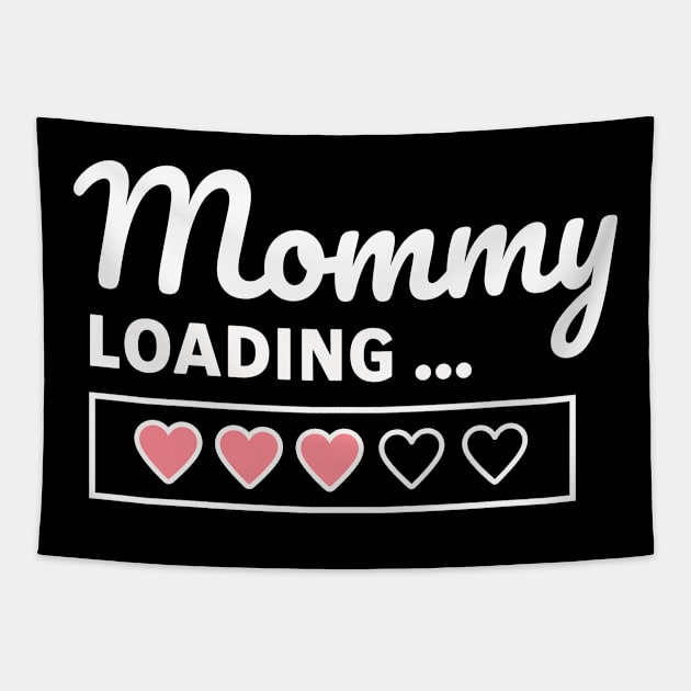 Mommy Loading Tapestry by Juliet & Gin