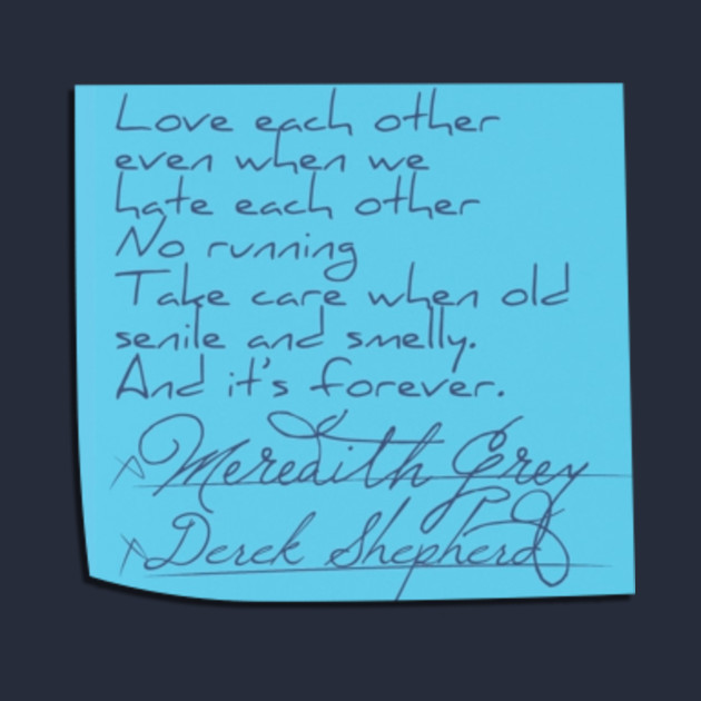 Grey's Anatomy Post It Greys Anatomy Post It TShirt