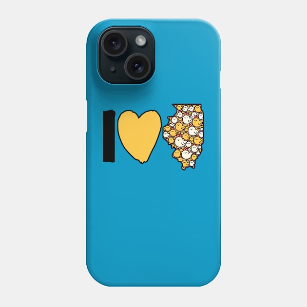 I Love Illinois Phone Case by DaysMoon