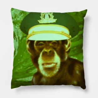 Monkey P and the Green Ape Pillow