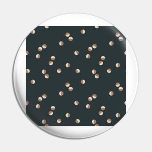 Scattered Dots Minimalist Geometric Pattern - Ocean and Sand Pin