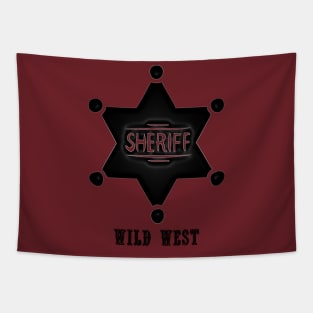 Western Era - Wild West Sheriff Badge 2 Tapestry