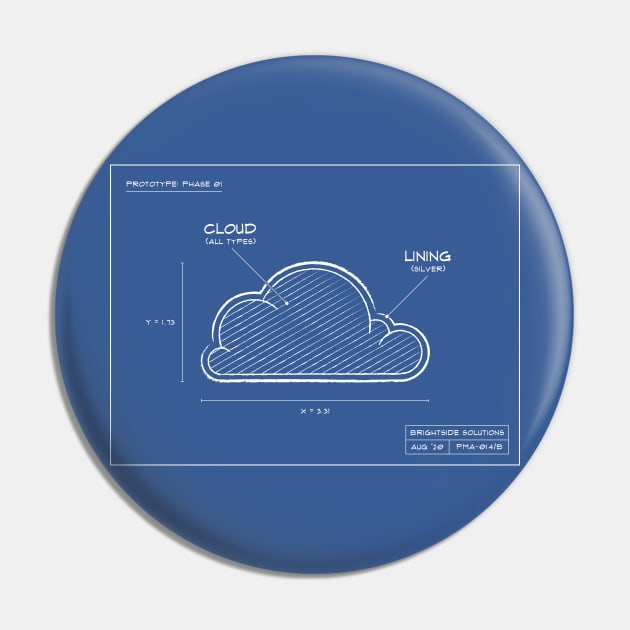 Silver Lining Cloud Blueprints Pin by Phil Tessier