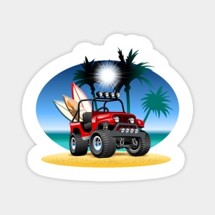 Cartoon jeep Magnet