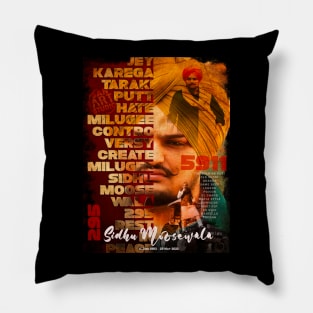 Sidhu Moosewala Tribute Pillow