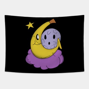 Banana Hanging with Moon Tapestry