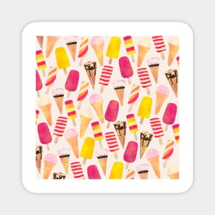 Sweet Summer Watercolor Ice Cream Magnet