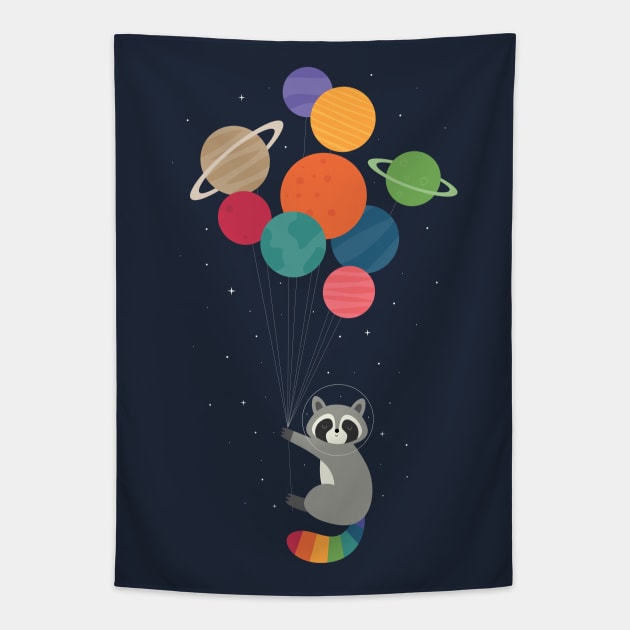 Space Raccoon Tapestry by AndyWestface