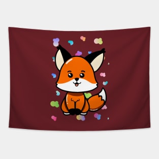 Super cute fun adorable small baby fox cub Tapestry