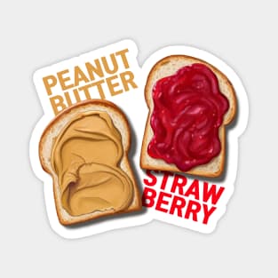 Peanut Butter and Jelly Sandwich Magnet