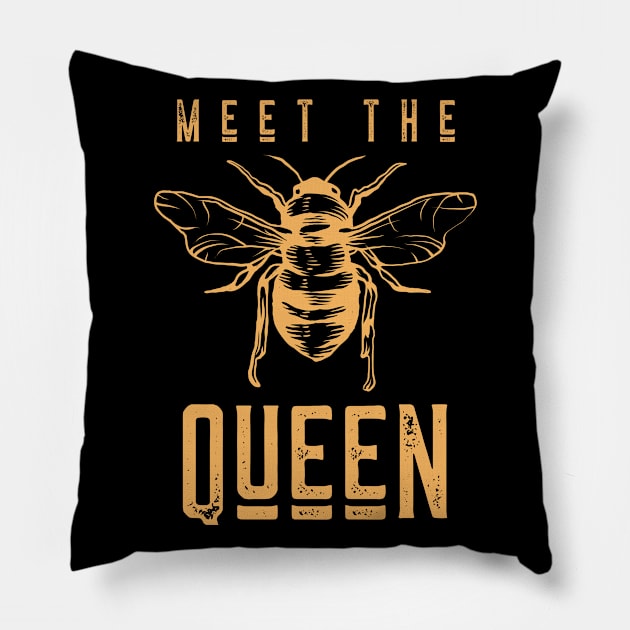 Meet The Queen Bee Pillow by Funkrafstik