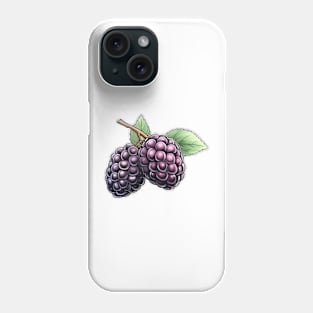 Blackberry Fruit Art Phone Case