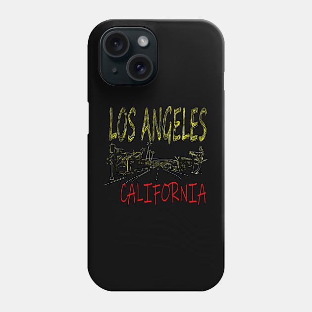 Los Angeles Phone Case by YellowSplash