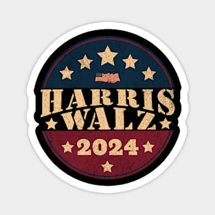 Harris Walz 2024-vintage Magnet