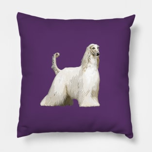 Afghan Hound The Cream Beauty Pillow