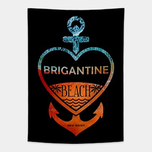 Brigantine Beach, New Jersey, Sandy Heart Ship Anchor Tapestry