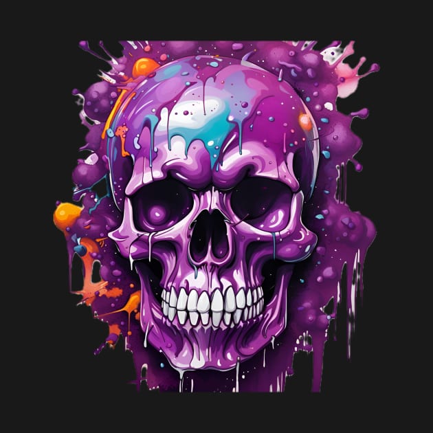 Purple Skull by SmartPufferFish