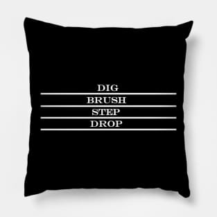 dig brush step drop Paradiddle dancing Pillow