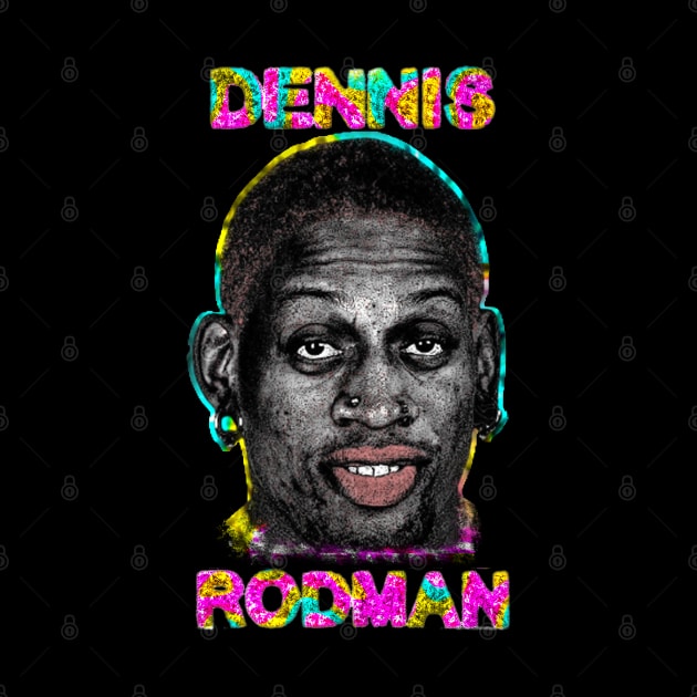 Dennis Rodman Bulls by Wkenca Barada