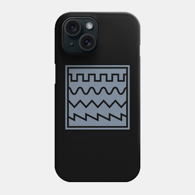 Synthesizer Waveforms Grey Phone Case by Atomic Malibu