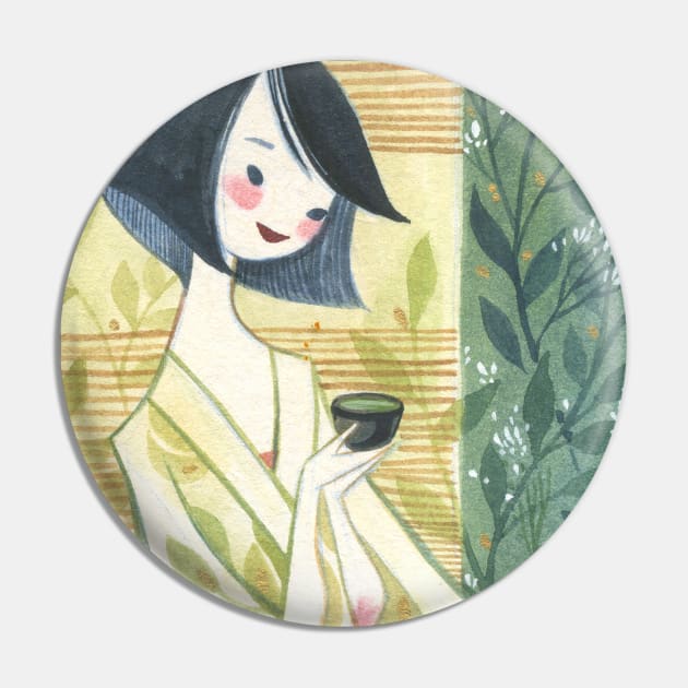 Morning Tea Pin by Alina Chau