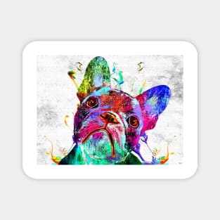 French Bulldog Grunge Magnet