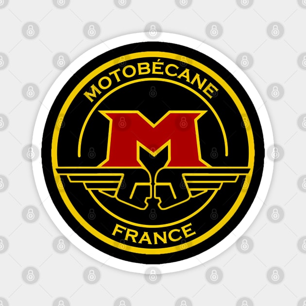 Motobecanes France Logo Magnet by Ink Lines