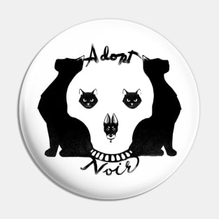 Adopt Noir Pin