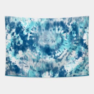 Blue and Navy Tie-Dye Tapestry