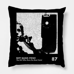 Biff Bang Pow!  Minimalist Graphic Artwork Design Pillow